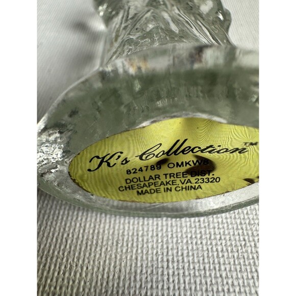 Vintage Clear Glass Nativity Wise Man Figurine 6” - Picture 4 of 11